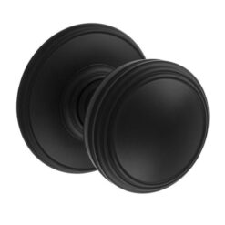 Carlisle Brass Delamain DK35CMB Plain Concealed Fix Solid Mortice Knobs C/W Locating Washer Matt Black