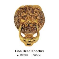 DK670PB Lion Head Knocker