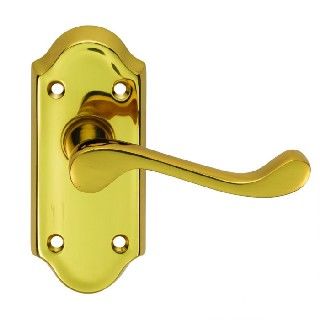 CARLISLE BRASS - DL16 ASHTEAD LEVER ON BACKPLATE - LATCH (SHORT PLATE)