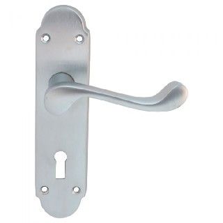 CARLISLE BRASS - DL168SC-BP OAKLEY LEVER ON BACKPLATE - LOCK 57MM C/C