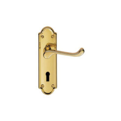 CARLISLE BRASS - DL17 ASHTEAD LEVER ON BACKPLATE - LOCK 57MM C/C