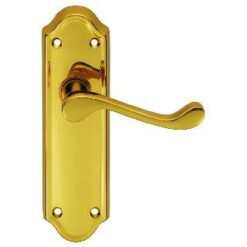 CARLISLE BRASS - DL18 ASHTEAD LEVER ON BACKPLATE - LATCH