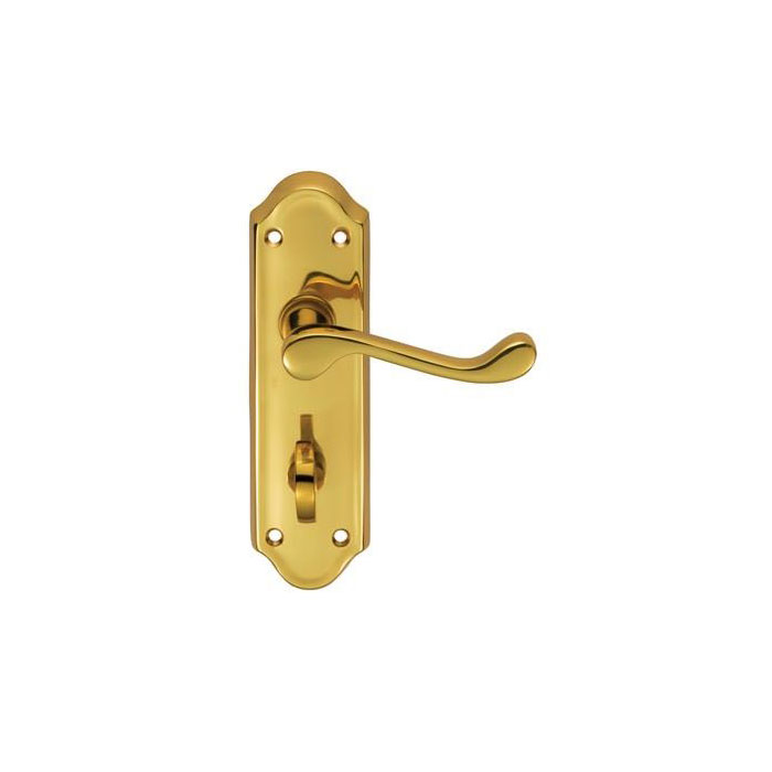 CARLISLE BRASS - DL18WC ASHTEAD LEVER ON BACKPLATE - BATHROOM 57MM C/C