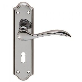 CARLISLE BRASS - DL190CP-BP MADRID LEVER ON BACKPLATE - LOCK 57MM C/C