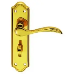 CARLISLE BRASS - DL192 MADRID LEVER ON BACKPLATE - BATHROOM 57MM C/C