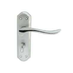 CARLISLE BRASS - DL452SCCP-BP LYTHAM LEVER ON BACKPLATE - BATHROOM 57MM C/C