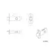 Carlisle Brass DL5025SS Heavy Duty Tubular Mortice Latch Stainless Steel