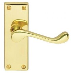 CARLISLE BRASS - DL55-BP VICTORIAN SCROLL LEVER ON BACKPLATE - LATCH