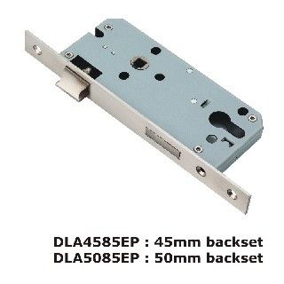 DLA4585EPSSS 85mm Centre DIN Quality Mortise Lock