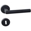 Lever on Rose Door Handle – 19mm – Black Finish