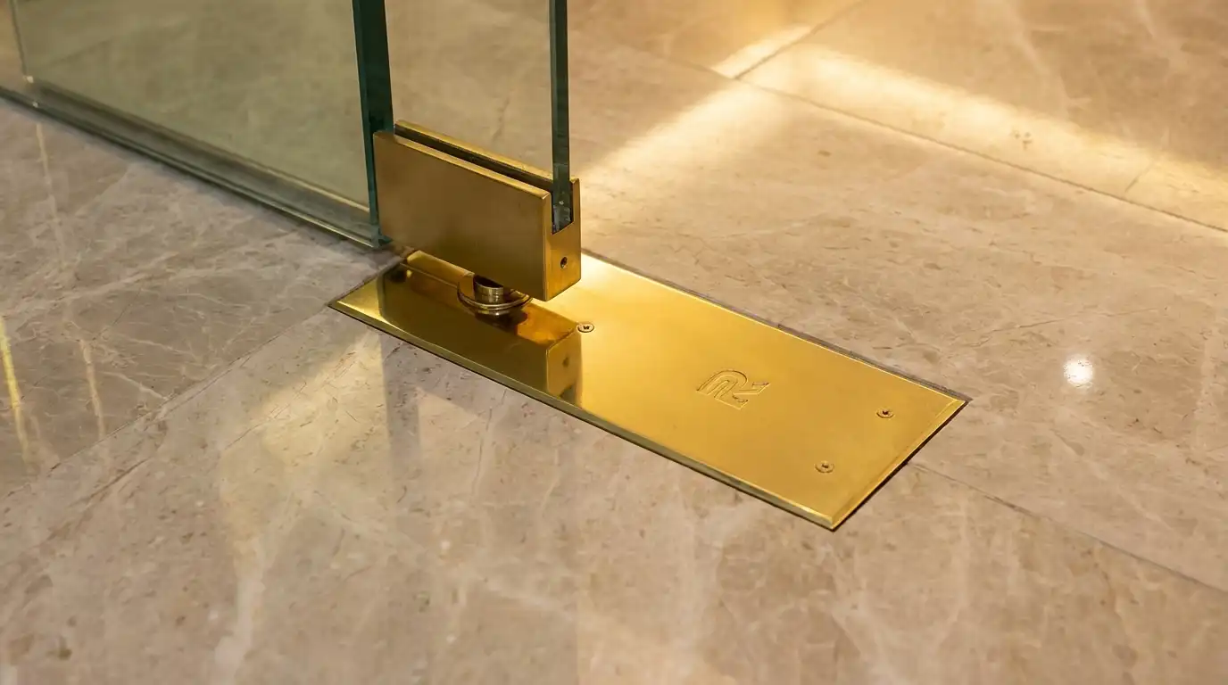 Rutland TS.7002 Hold Open Floor Spring & BC c/w Cover Plate & DA Pack Polished Brass - Image 6