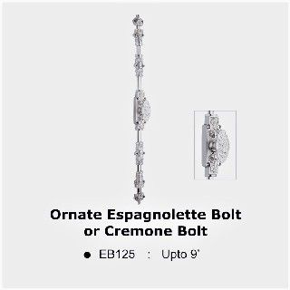 EB125SCP Ornate Espagnolette Bolt or Cremone Bolt