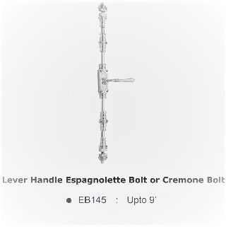 EB145SCP Lever Handle Espagnolette Bolt or Cremone Bolt