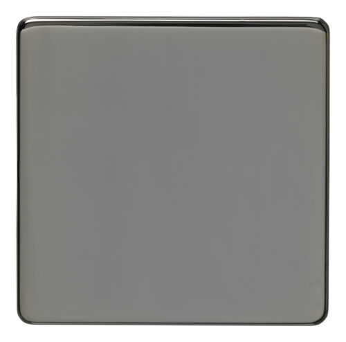 Eurolite Ecbn1B Single Blank Concealed Black Nickel Plate