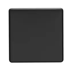 Eurolite Ecmb1B Single Blank Flat Concealed Matt Black Plate