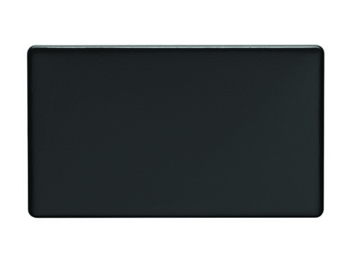 Eurolite Ecmb2B Double Blank Flat Concealed Matt Black Plate