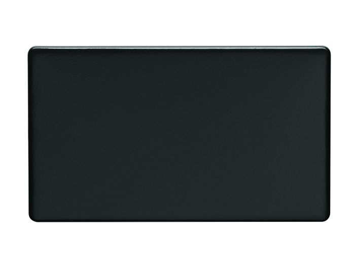 Eurolite Ecmb2B Double Blank Flat Concealed Matt Black Plate