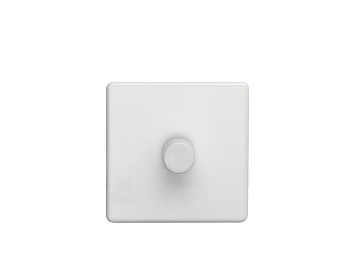 Eurolite Ecw1D400 1 Gang 400W Push On Off 2Way Dimmer Flat Concealed White Plate