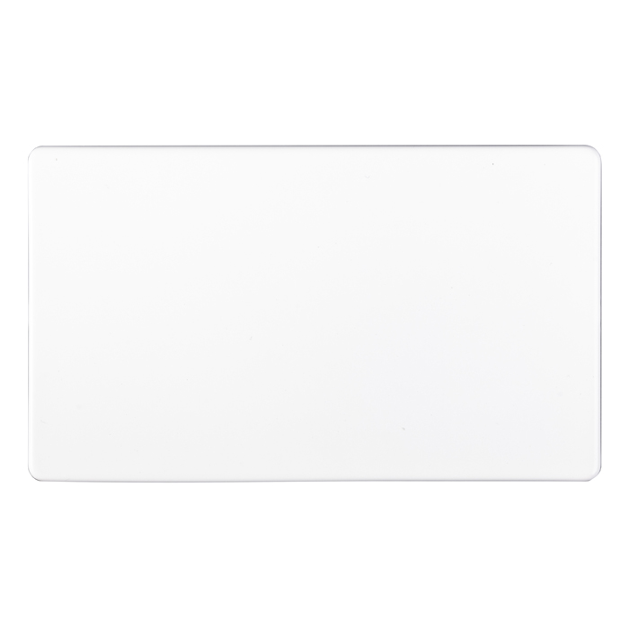 Eurolite Ecw2B Double Blank Flat Concealed White Plate