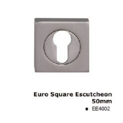 EE4002CP/BL Euro Square Escutcheon 50mm