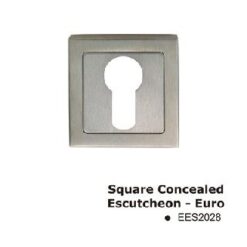 EES2028PSS Square Concealed Escutcheon-Euro