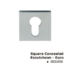 EES2035PSS Square Concealed Escutcheon-Euro