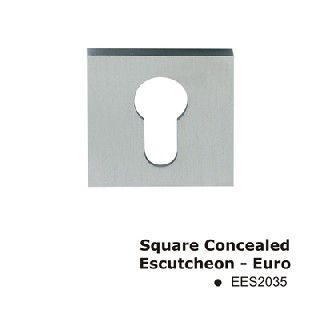 EES2035SSS Square Concealed Escutcheon-Euro