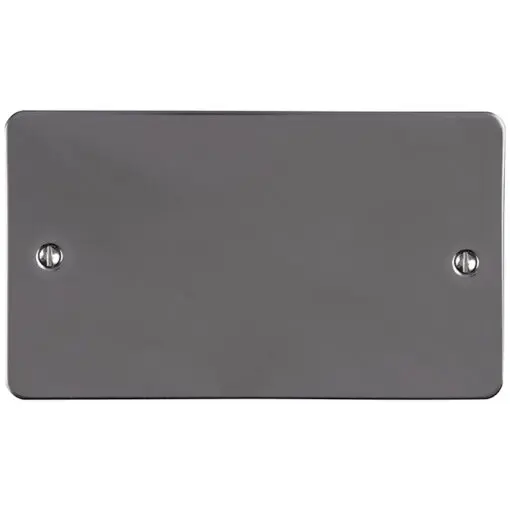 Eurolite Bn2B Double Blank Round Edge Black Nickel Plate