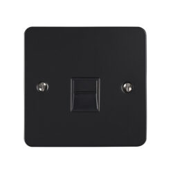 Eurolite Efmb1Mmbb 1 Gang Master Telephone Socket Matt Black Black Trim