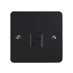 Eurolite Efmb1Mmbb 1 Gang Master Telephone Socket Matt Black Black Trim