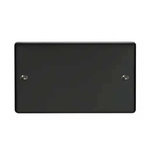 Eurolite Efmb2Bmbb Double Blank Plate Matt Black Flatplate Range