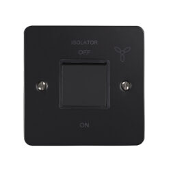 Eurolite Efmbfswmbb 6Amp Fan Isolator Switch Matt Black Black Trim