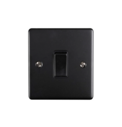 Eurolite Efmbintmbb 1 Gang 10Amp Intermediate Switch Matt Black Black Trim