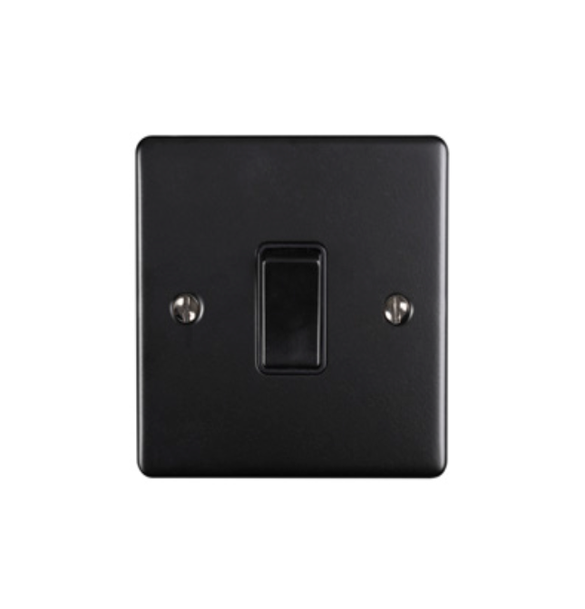 Eurolite Efmbintmbb 1 Gang 10Amp Intermediate Switch Matt Black Black Trim