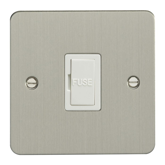 Eurolite Efsss1Mw 1 Gang Master Telephone Socket Enhance Flat Satin Stainless Steel Plate White Interior