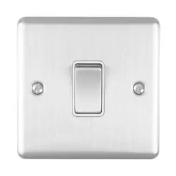Eurolite En20Aswssw 1 Gang 20Amp Dp Switch Satin Enhance Range White Trim