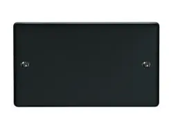 Eurolite En2Bmbb Double Blank Plate Matt Black Enhance Range