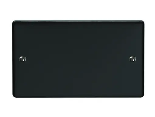 Eurolite En2Bmbb Double Blank Plate Matt Black Enhance Range