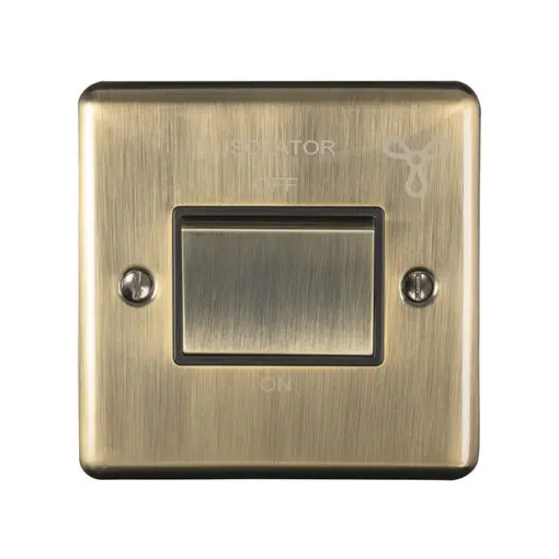 Eurolite Enfswabb 6Amp Fan Isolator Switch Antiqueenhance Range Black Trim