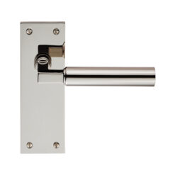 CARLISLE BRASS - EUL042PN AMIATA LEVER ON BACKPLATE - LATCH