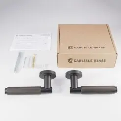 CARLISLE BRASS - EUL050MBRZ VARESE KNURLED LEVER ON ROSE