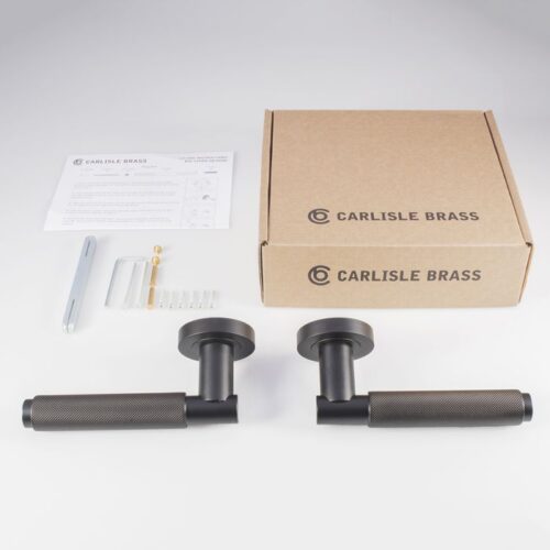 CARLISLE BRASS - EUL050MBRZ VARESE KNURLED LEVER ON ROSE