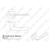 Carlisle Brass Katana Door Handle On Concealed Square Rose - Polished Chrome EUL120CP