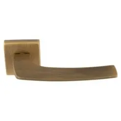 Carlisle Brass Katana Door Handle On Concealed Square Rose - Antique Brass EUL120AB
