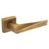 Carlisle Brass Bordo Door Handle On Concealed Square Rose - Antique Brass EUL140AB
