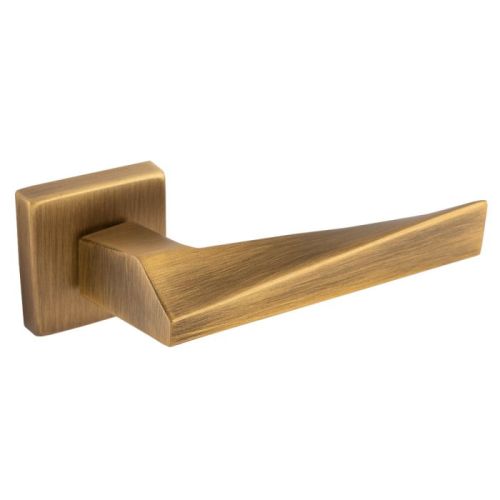 Carlisle Brass Bordo Door Handle On Concealed Square Rose - Antique Brass EUL140AB