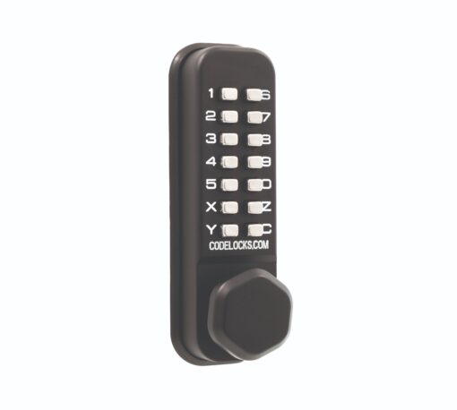 CODELOCKS Mechanical Digital Locks Marine 200 series Surface Bolt Black Marine Grade