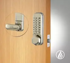 CODELOCKS 255 MECHANICAL Mortice Latch Dual Backplate S/S, Fire Kit
