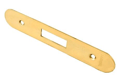 CARLISLE BRASS - FSF5007PVD-R FOREND STRIKE & FIXING PACK TO SUIT ARCHITECTURAL DEADLOCKS (EDS/LDS) RADIUS