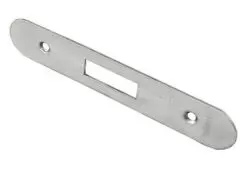 CARLISLE BRASS - FSF5007SSS-R FOREND STRIKE & FIXING PACK TO SUIT ARCHITECTURAL DEADLOCKS (EDS/LDS) RADIUS
